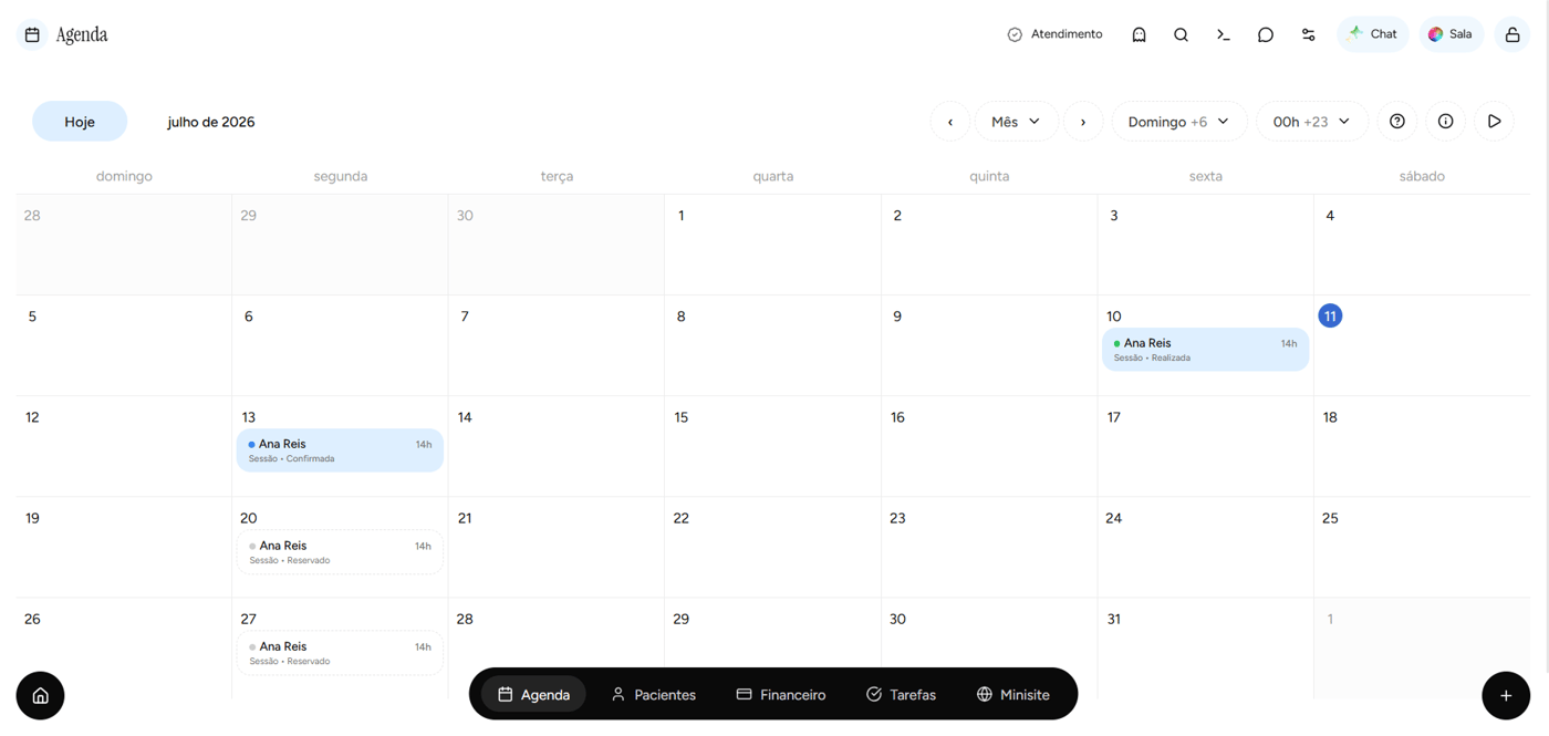Agenda mensal